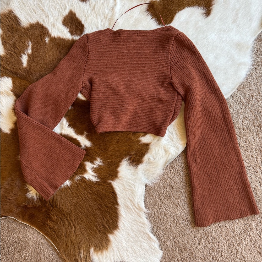 Free People Beach Riley Faux Wrap Sweater - Picture 5 of 6